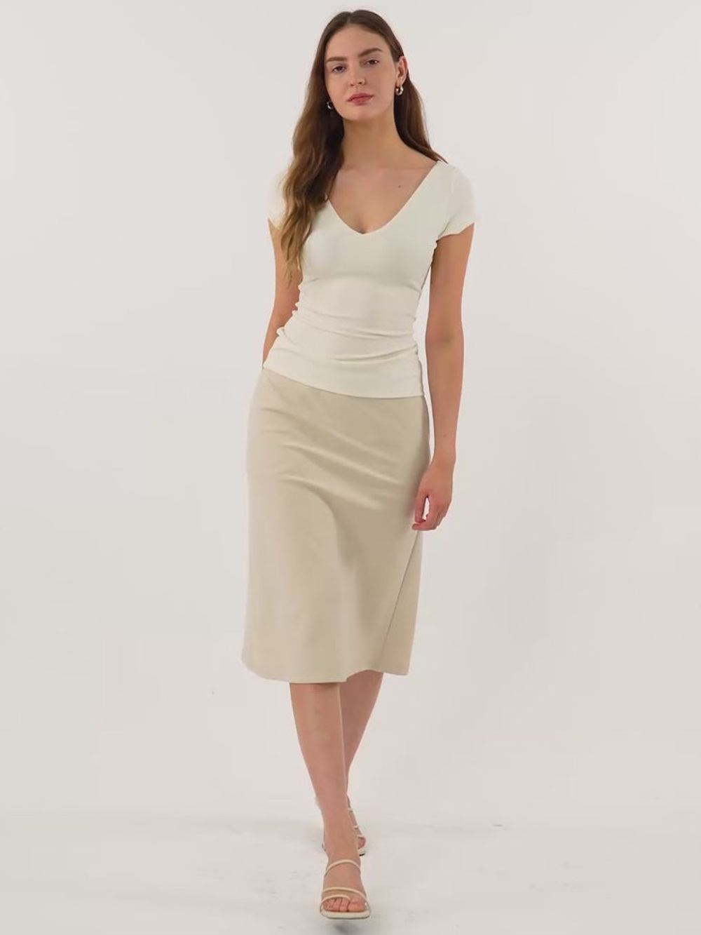 NEW! OGL A-line Midi Skirt with Pockets Size Medium